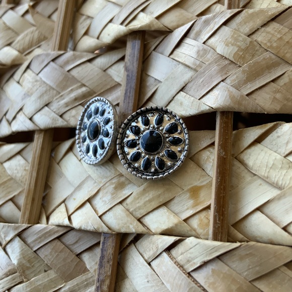 Silver & Black Earrings - Picture 4 of 6